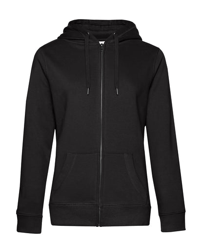 B&C Collection B&C Queen zipped hooded Black Pure*