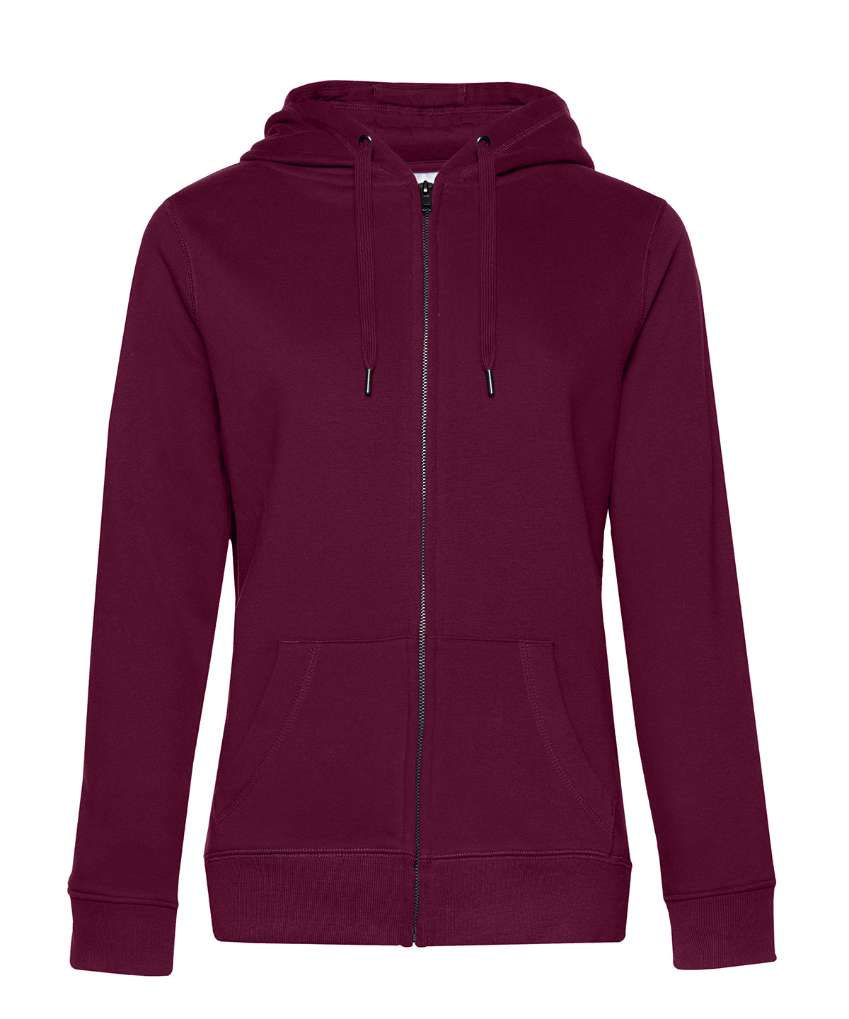 B&C Collection B&C Queen zipped hooded Dark Cherry