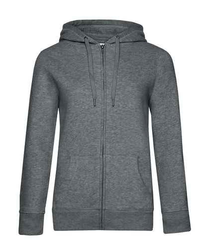 B&C Collection B&C Queen zipped hooded Heather Mid Grey