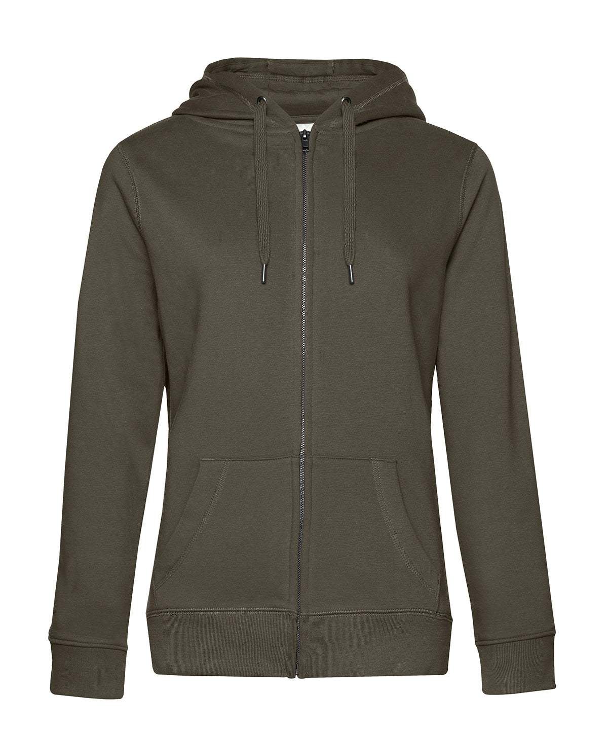 B&C Collection B&C Queen zipped hooded Khaki