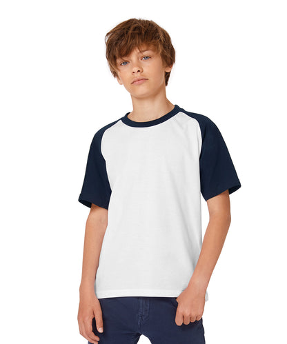 B&C Collection B&C Baseball /kids White/Navy