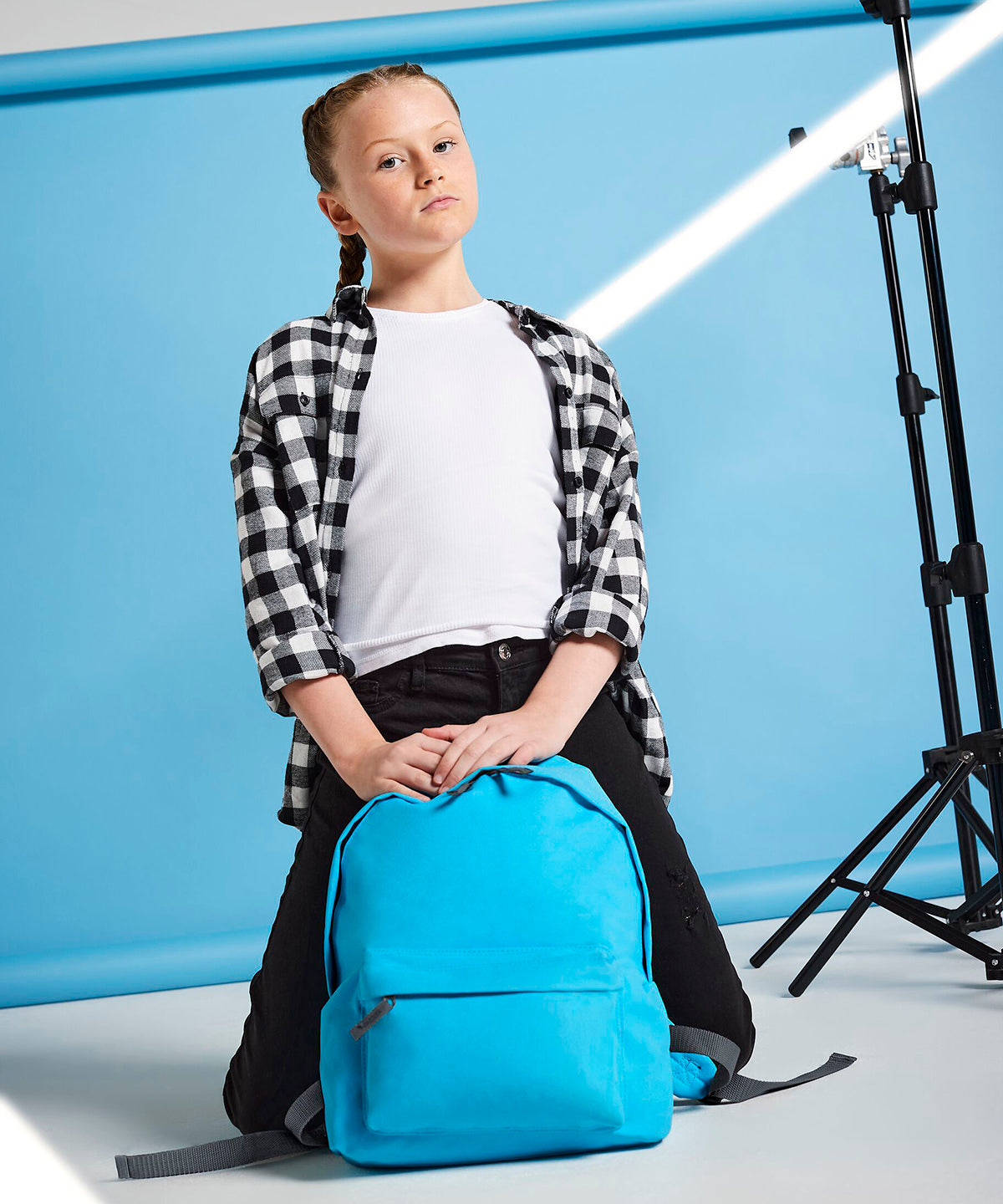 BagBase Junior fashion backpack Black