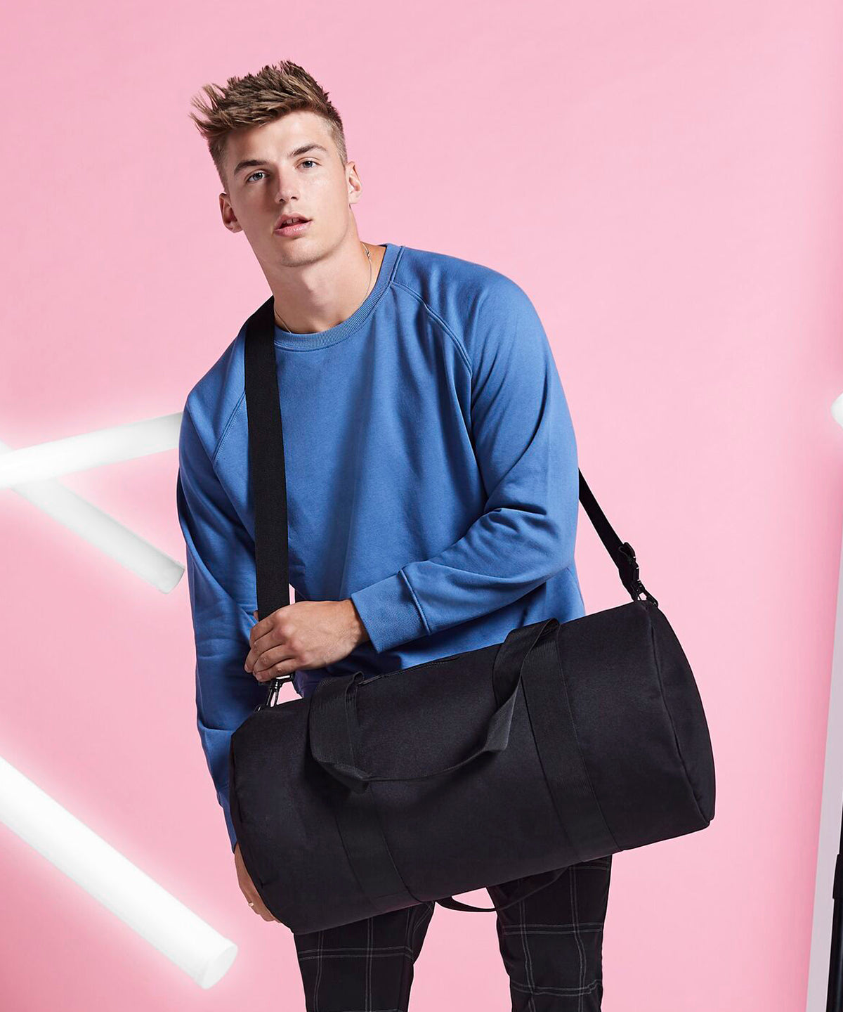 BagBase Original barrel bag XL Black/Black