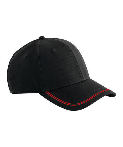 Beechfield Match day cap Black/Red