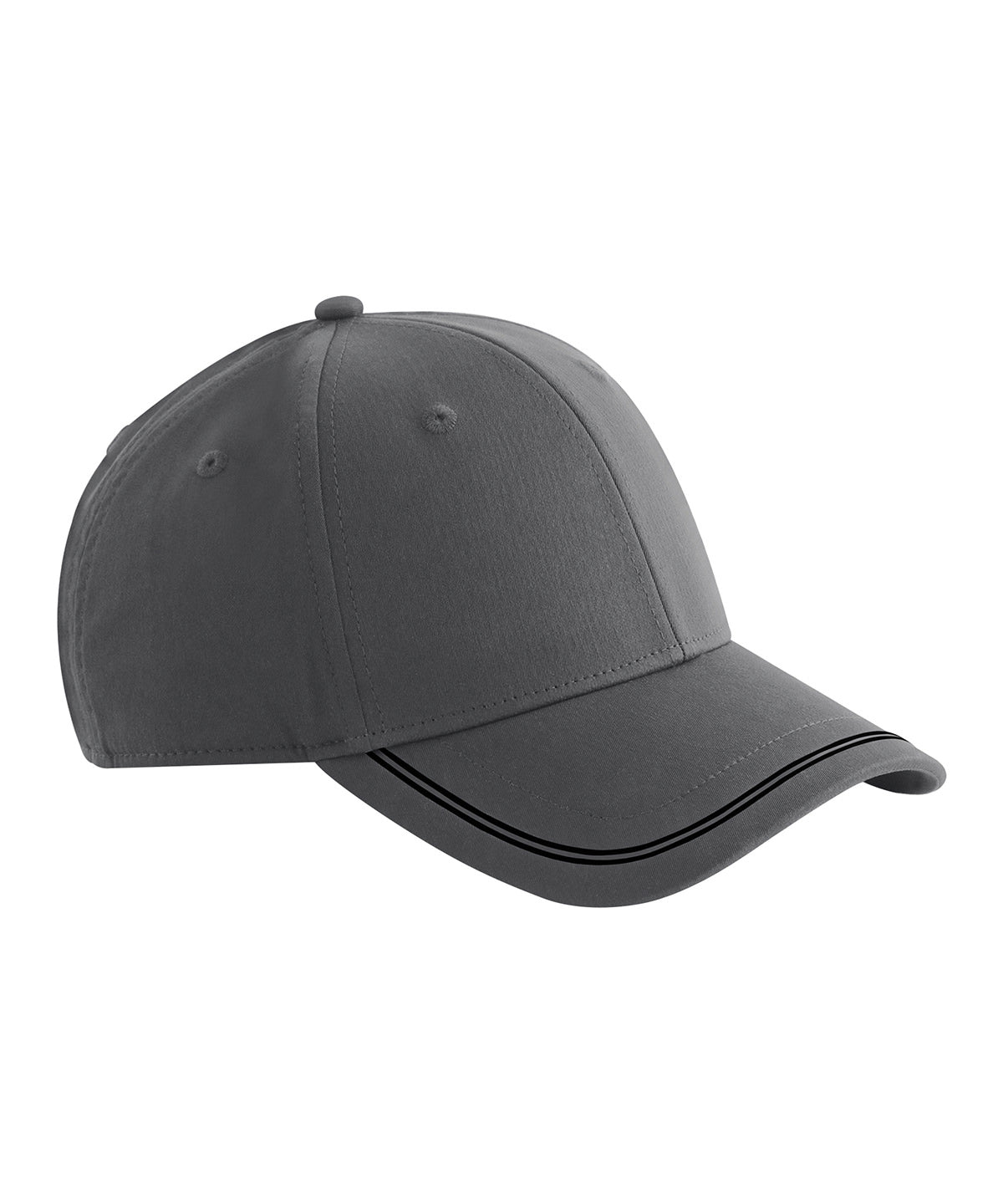 Beechfield Match day cap Gunmetal Grey/Black