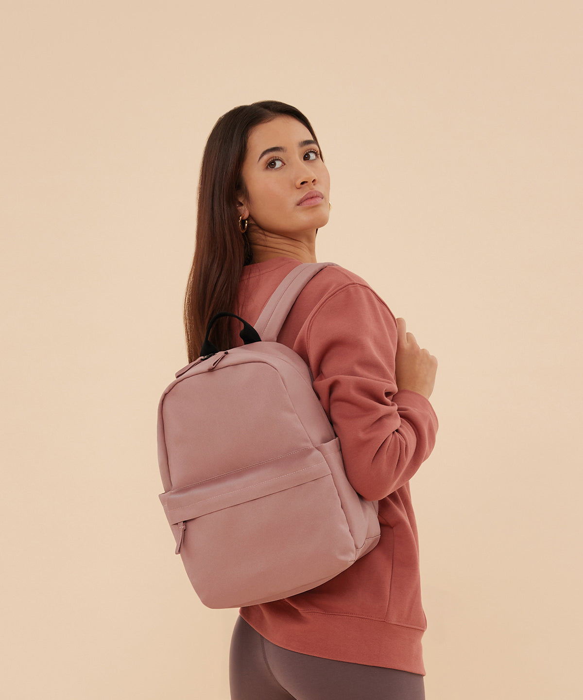 BagBase Premium Recycled Mini Backpack Black