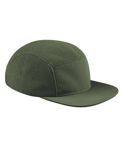 Beechfield Recycled fleece outdoor camper cap Olive Green
