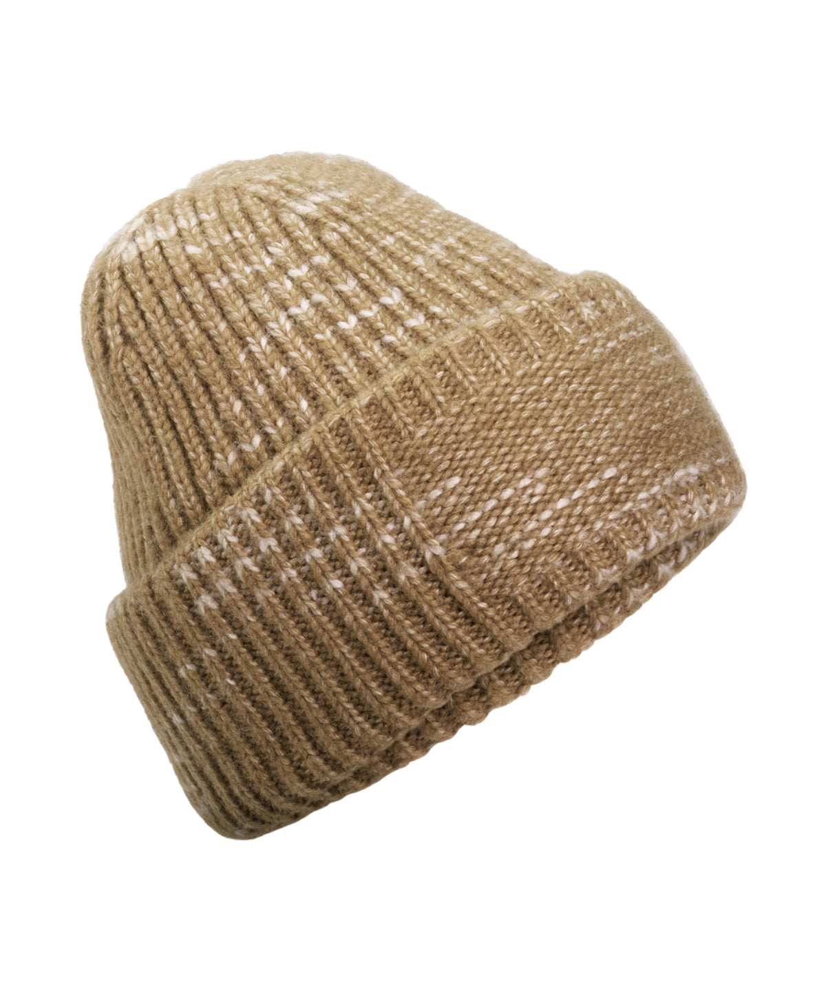 Beechfield Chunky knit reverse patch beanie Espresso Haze
