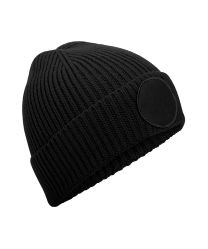 Beechfield Circular fashion patch beanie Black