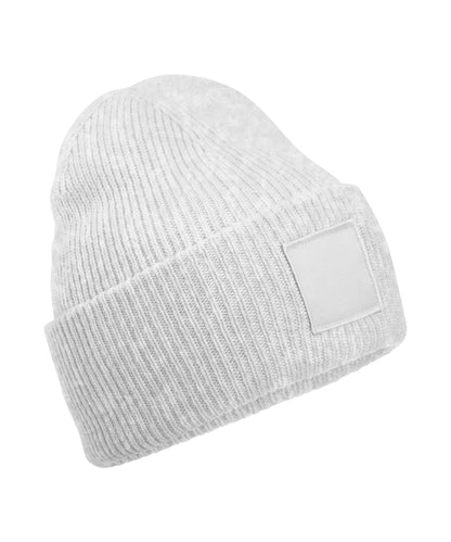 Beechfield Deep-cuffed tonal patch beanie Cloud Grey