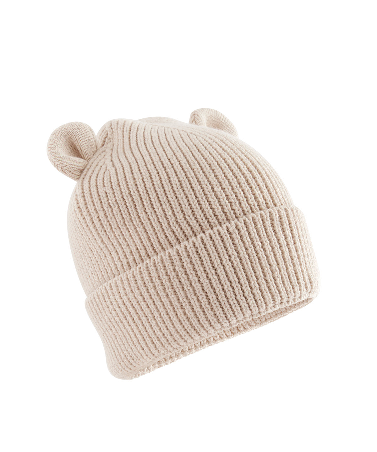 Beechfield Organic baby bear beanie Almond