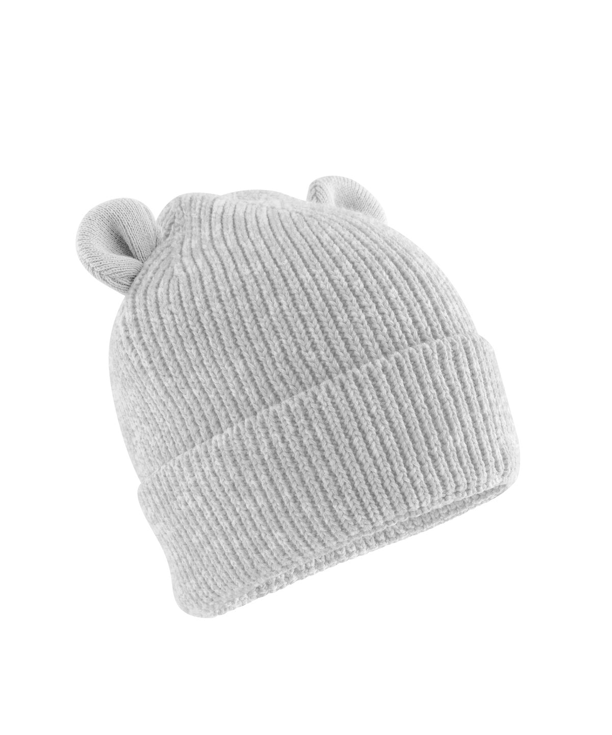 Beechfield Organic baby bear beanie Cloud Grey
