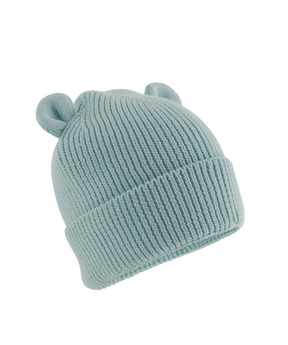 Beechfield Organic baby bear beanie Dusty Turquoise