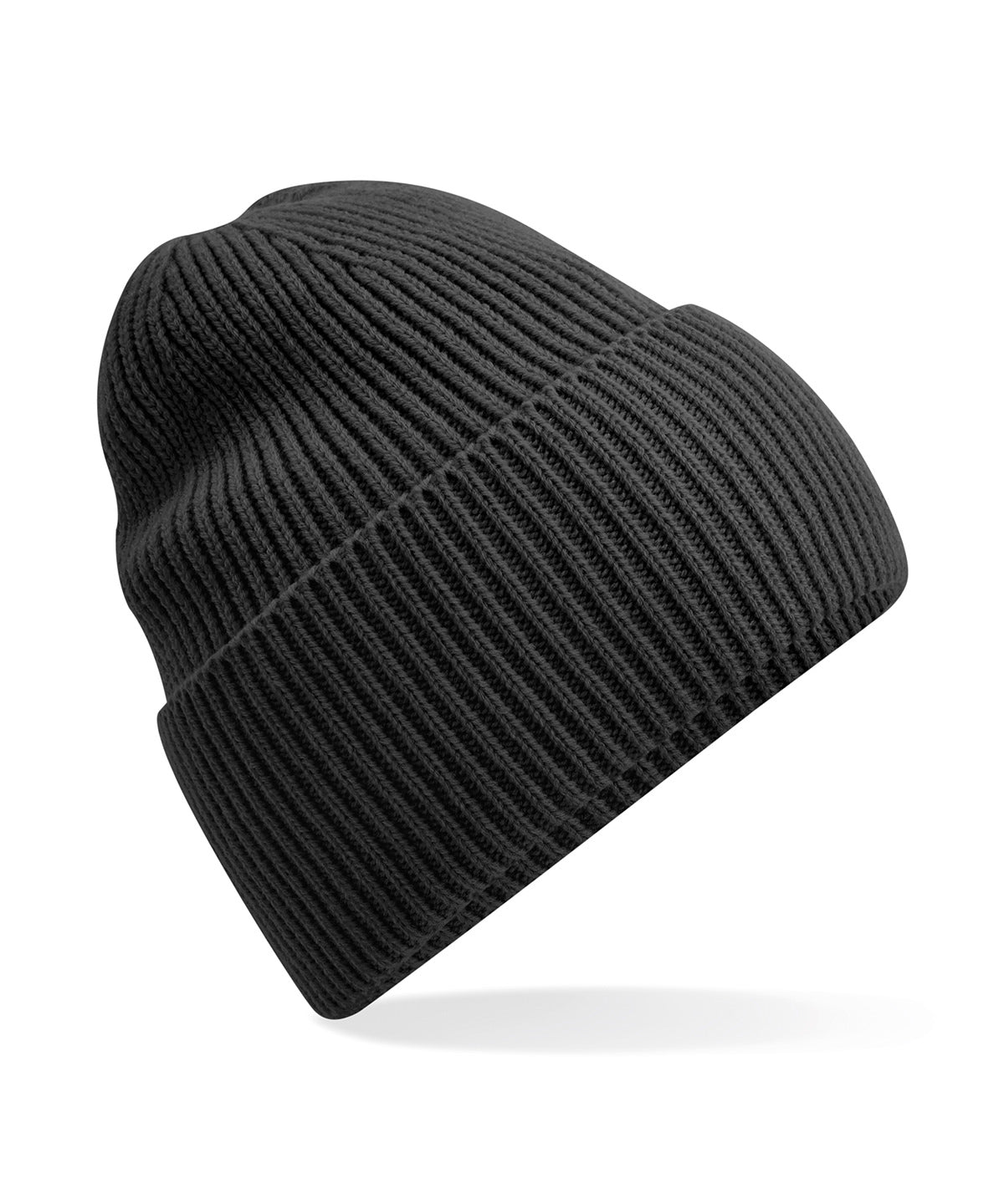 Beechfield Oversized cuffed beanie Charcoal