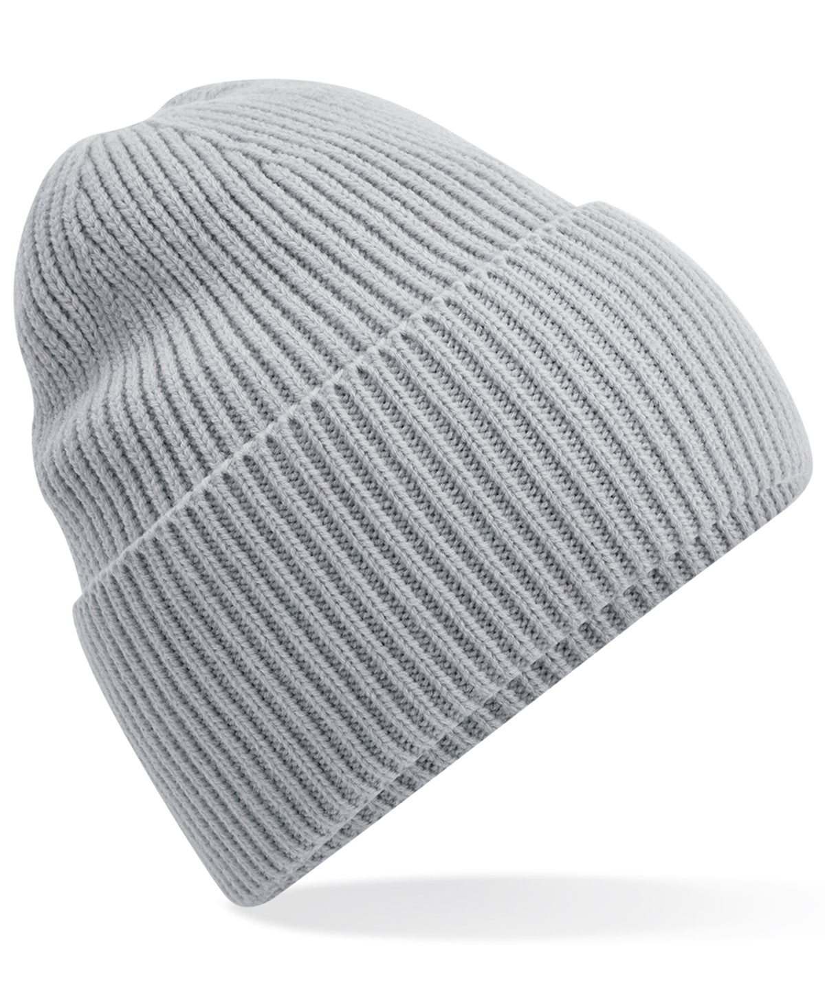 Beechfield Oversized cuffed beanie Light Grey