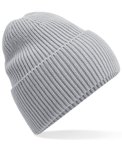 Beechfield Oversized cuffed beanie Light Grey