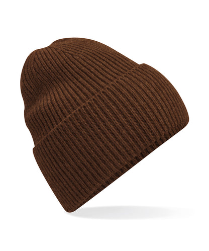 Beechfield Oversized cuffed beanie Walnut