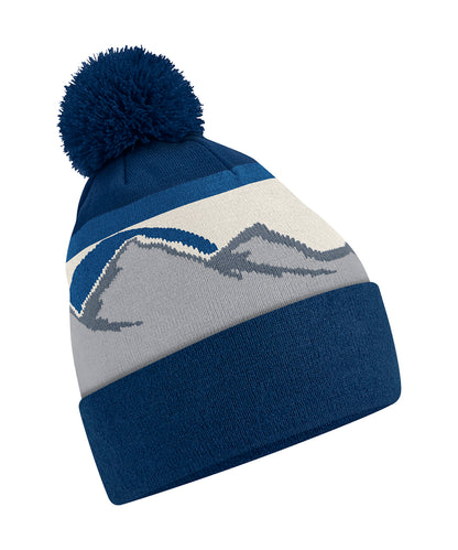 Beechfield Mountain peaks pom pom beanie Rocky Peaks