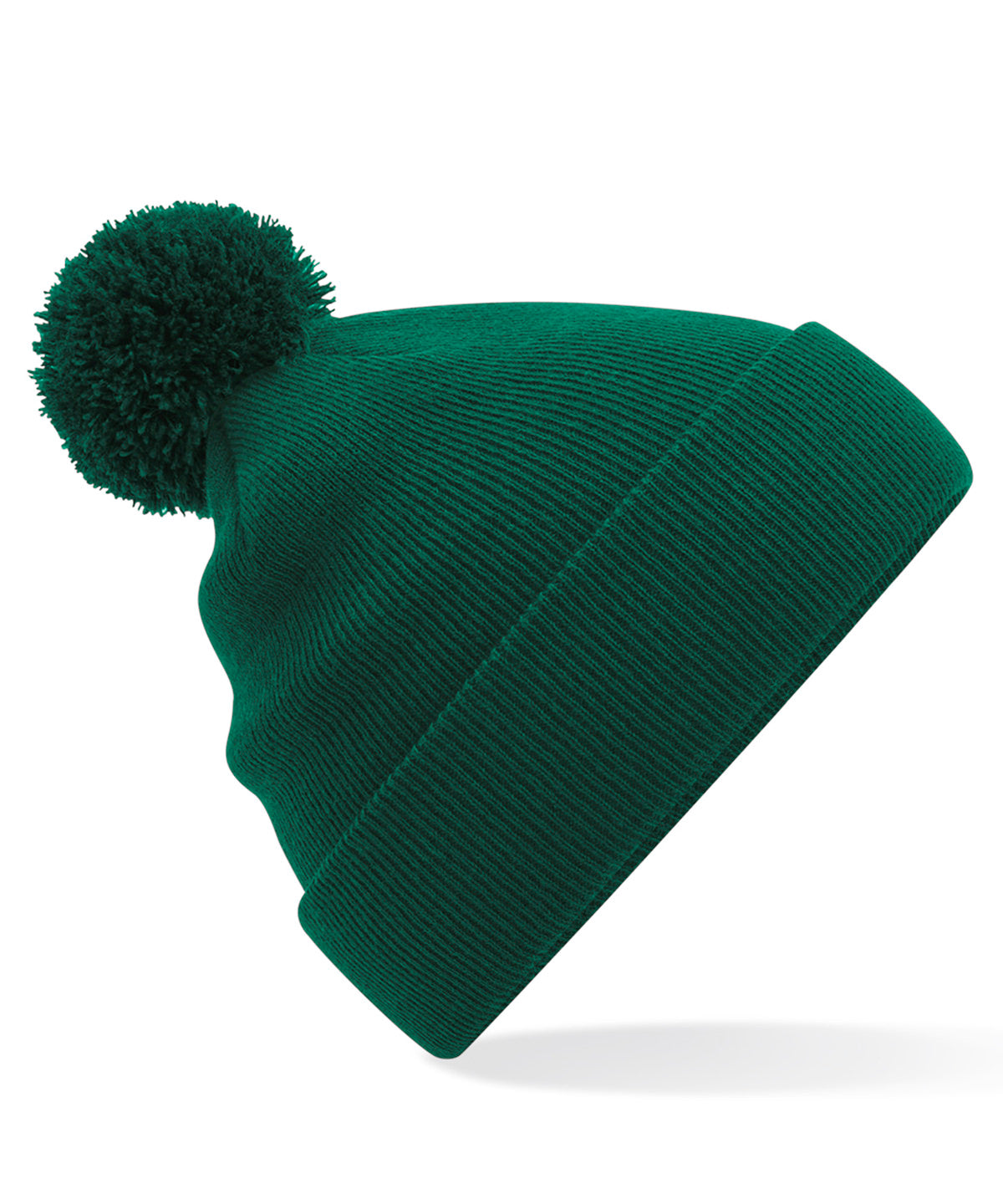 Beechfield Junior original pom pom beanie Bottle Green