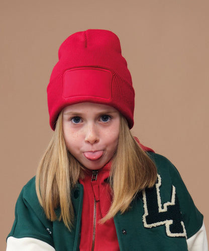 Beechfield Kids original patch beanie Black