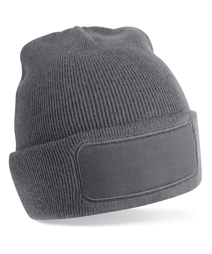 Beechfield Recycled original patch beanie Graphite Grey
