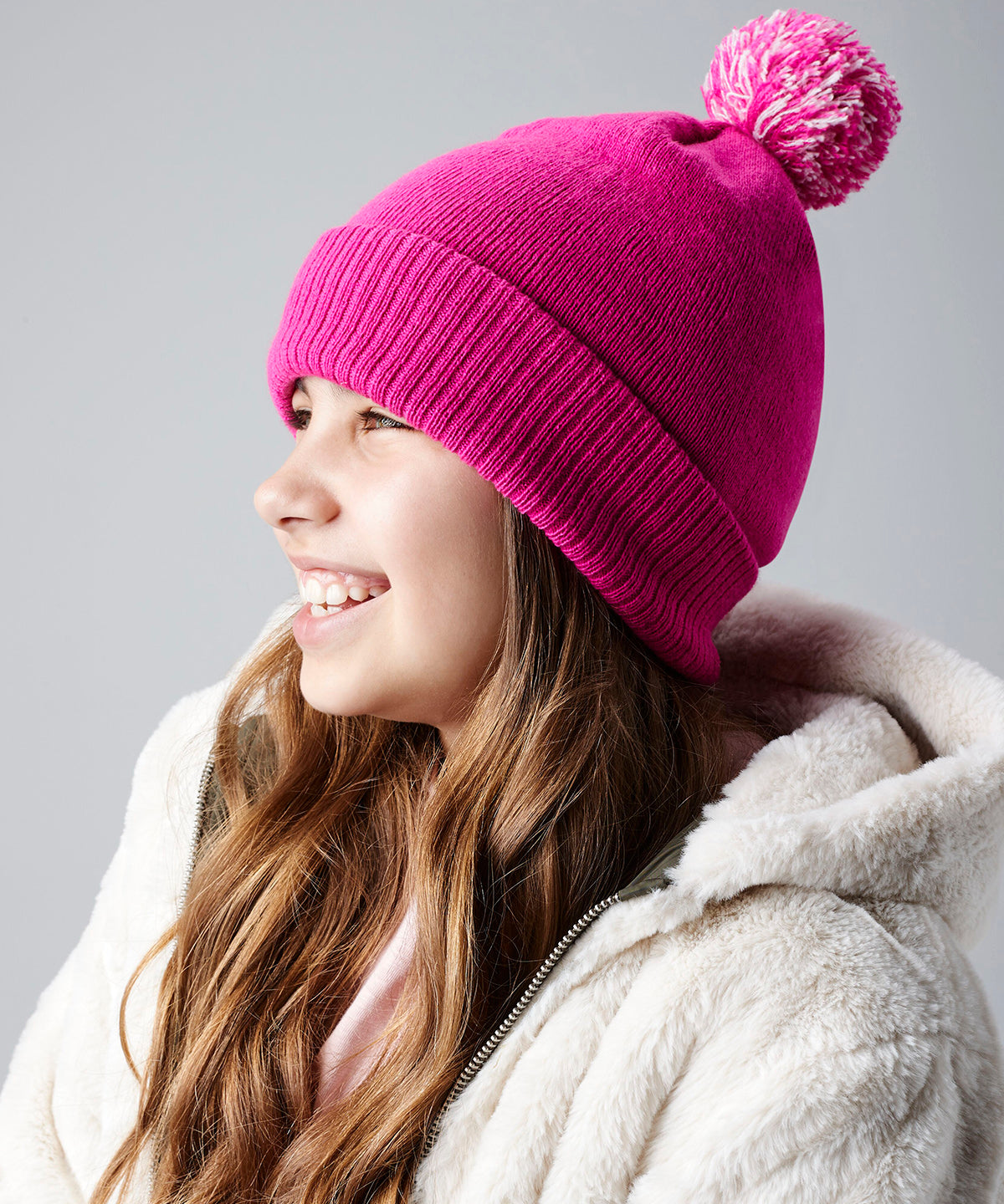Beechfield Junior snowstar® beanie Bright Red/Off White