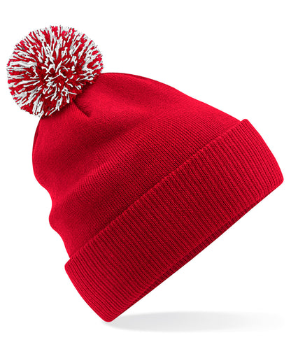 Beechfield Recycled Snowstar® beanie Classic Red/White