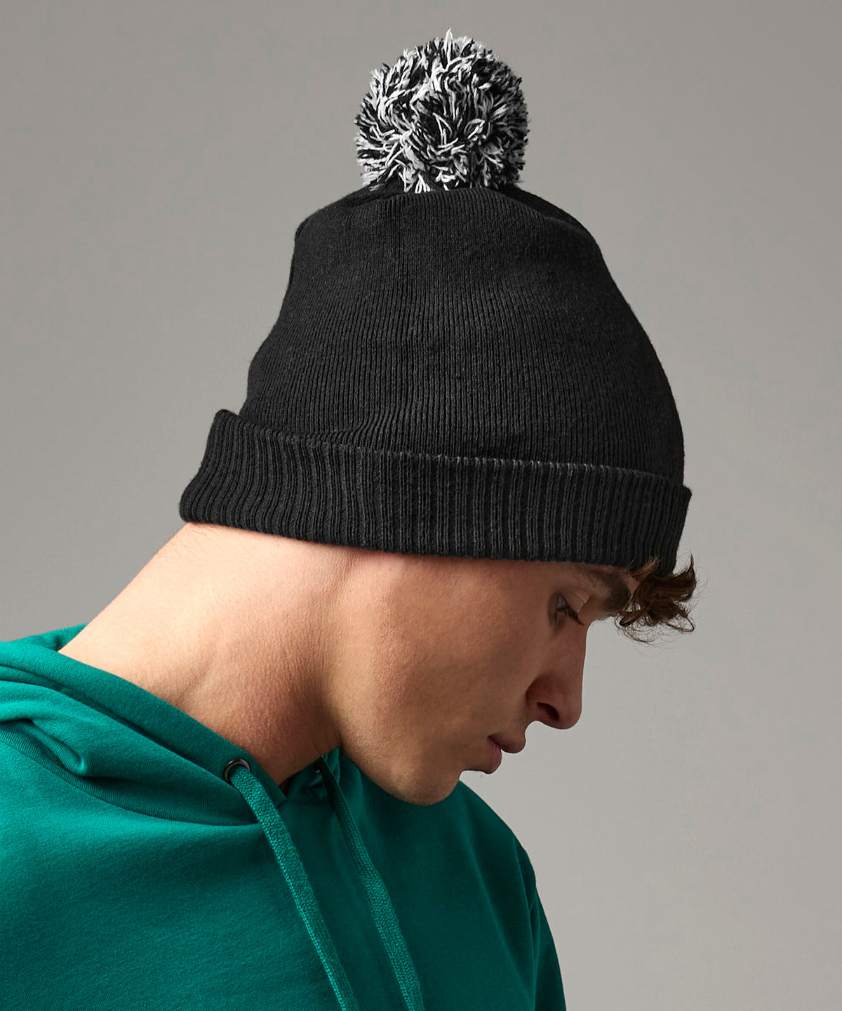 Beechfield Recycled Snowstar® beanie Black/White