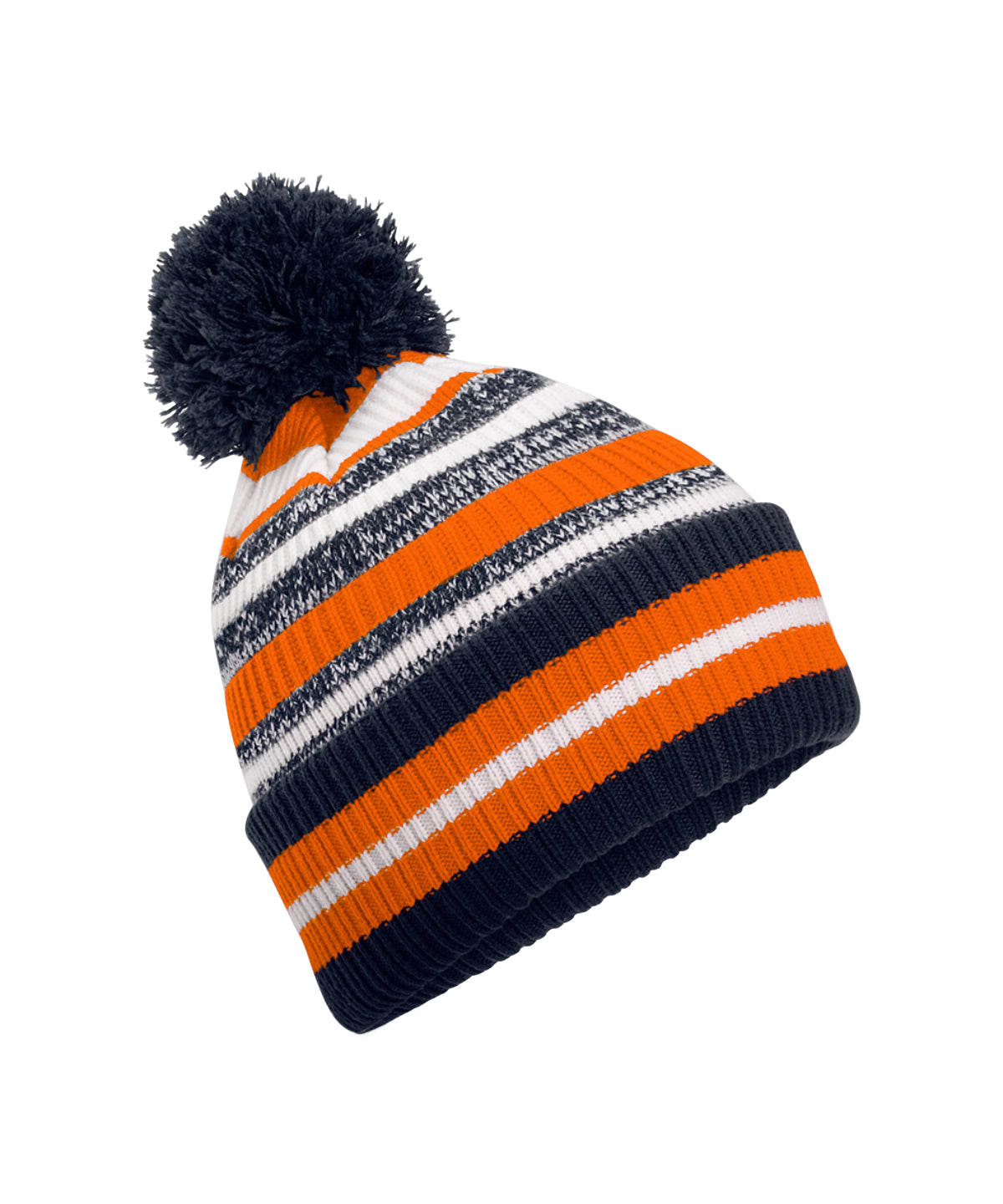 Beechfield Multi-sport fan beanie French Navy/Orange/White