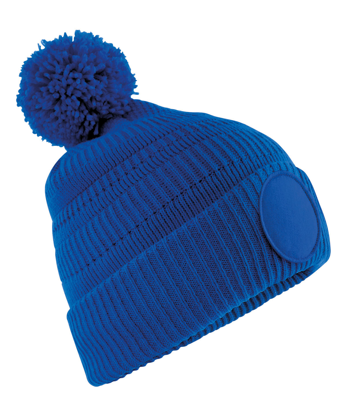 Beechfield Fan patch beanie Bright Royal