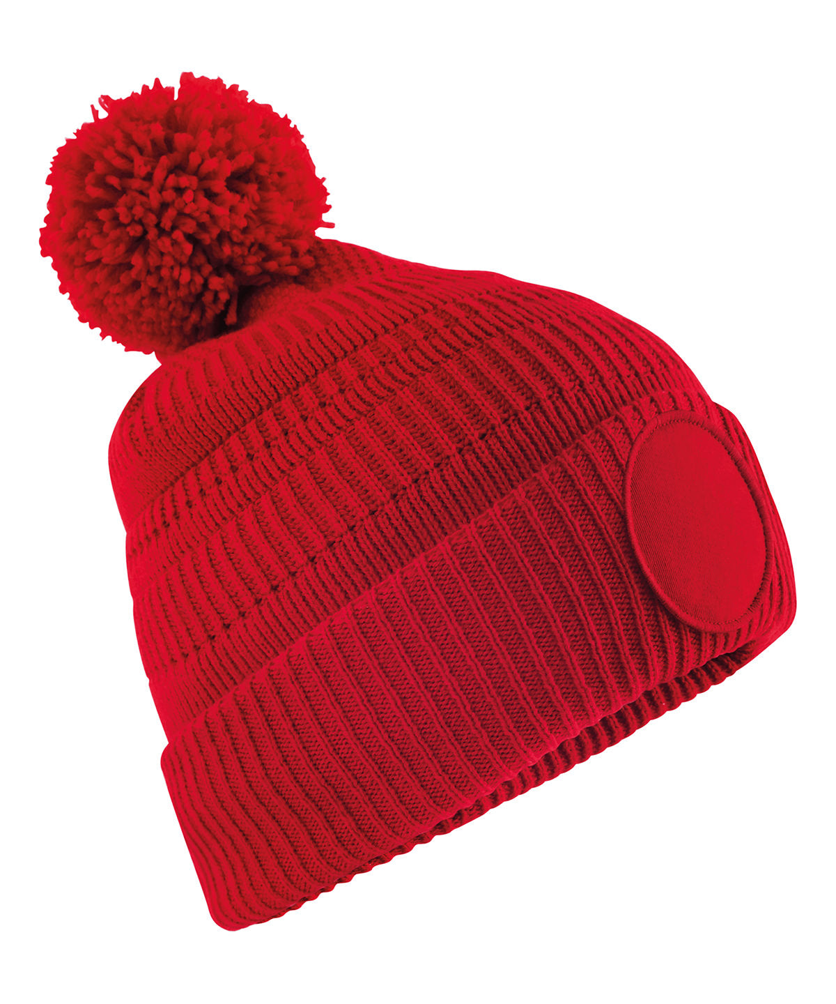 Beechfield Fan patch beanie Classic Red