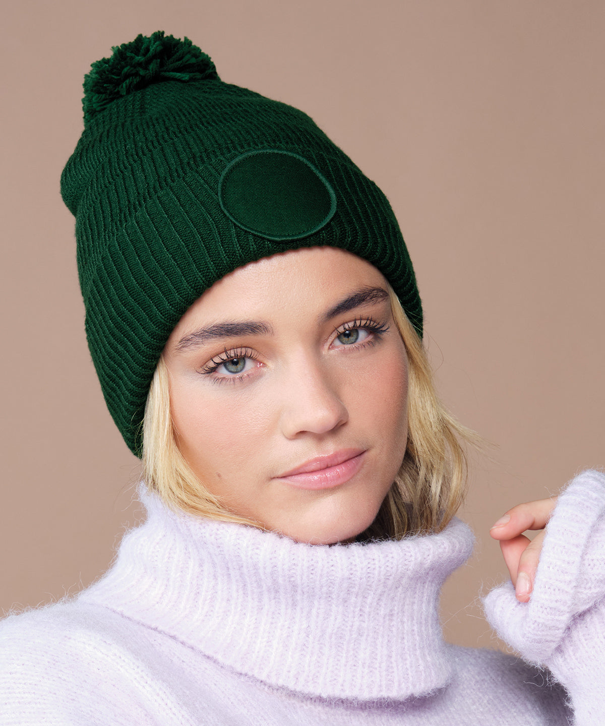 Beechfield Fan patch beanie Black