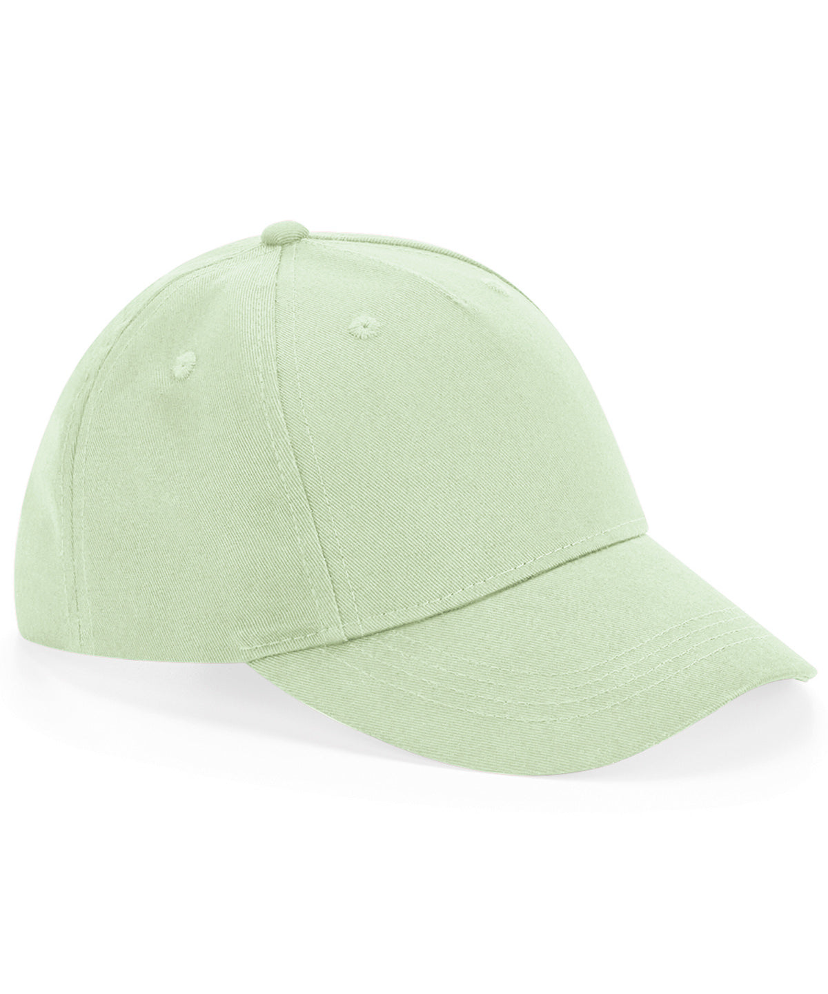 Beechfield Junior organic cotton 5-panel cap Pistachio