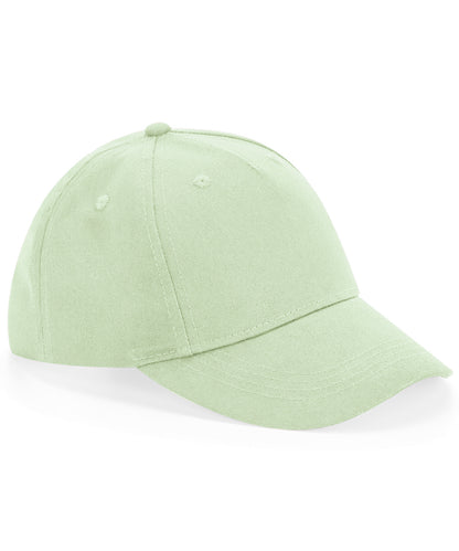 Beechfield Junior organic cotton 5-panel cap Pistachio