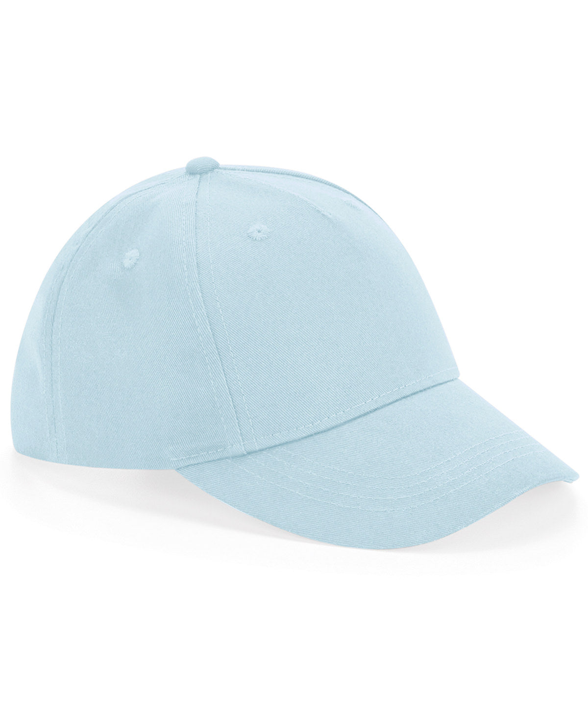 Beechfield Junior organic cotton 5-panel cap Powder Blue