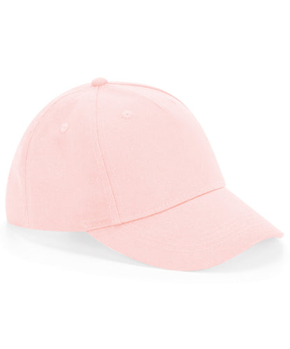 Beechfield Junior organic cotton 5-panel cap Powder Pink