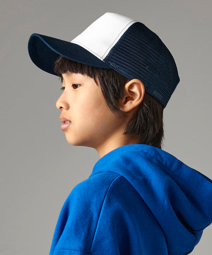 Beechfield Junior snapback trucker Black/Black