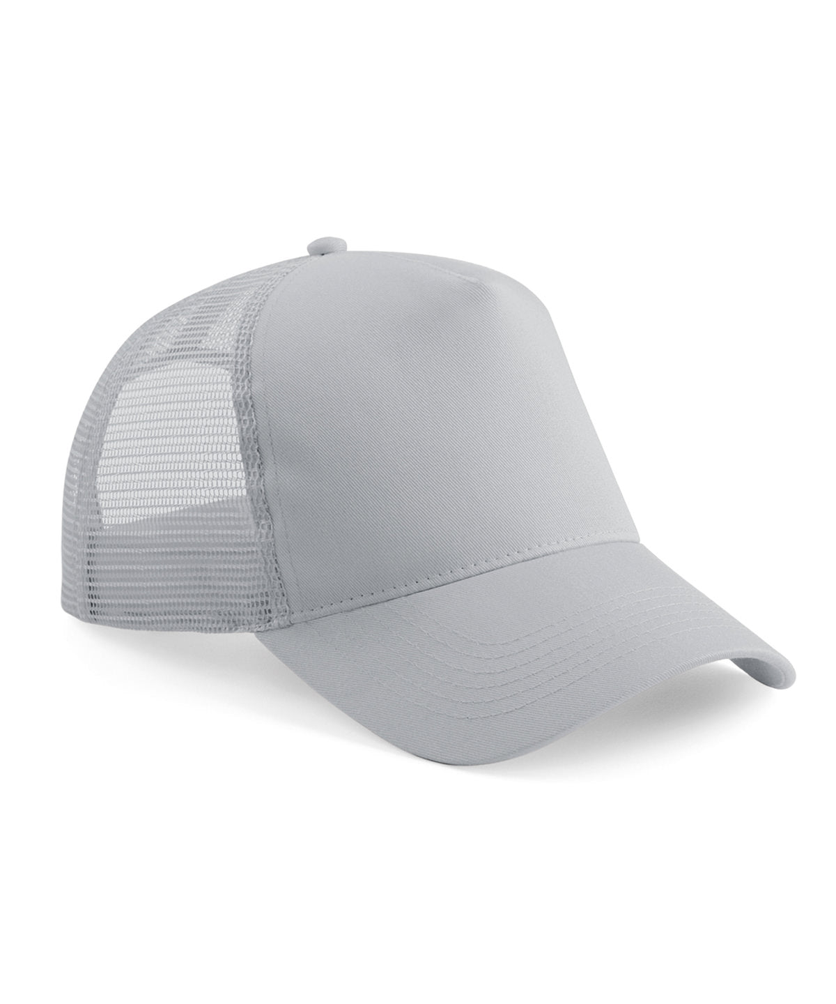 Beechfield Junior snapback trucker Light Grey/Light Grey