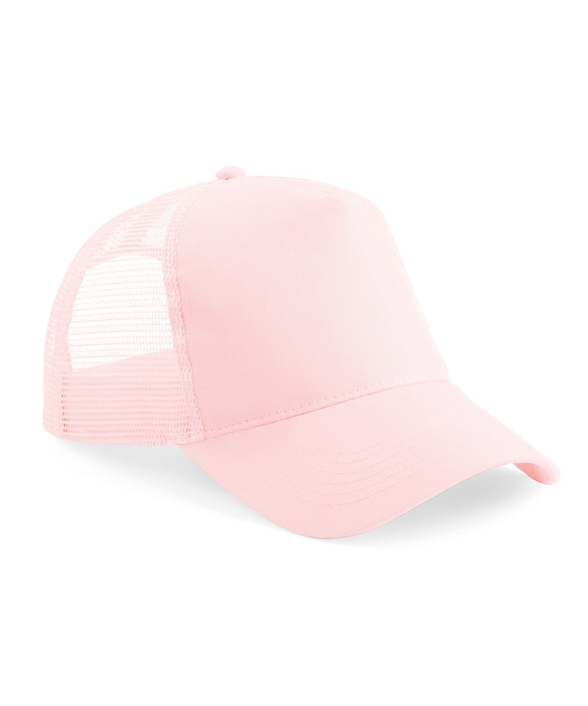 Beechfield Junior snapback trucker Pastel Pink/Pastel Pink