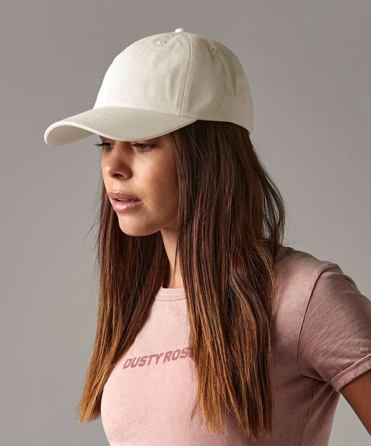 Beechfield Organic cotton 6-panel dad cap Black