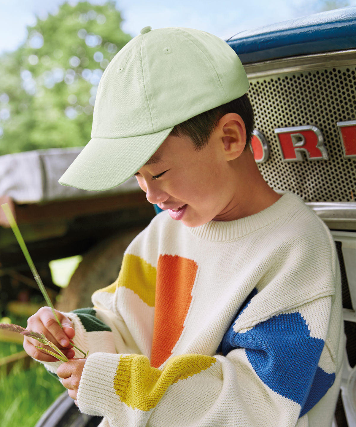 Beechfield Junior low-profile 6-panel dad cap Lavender