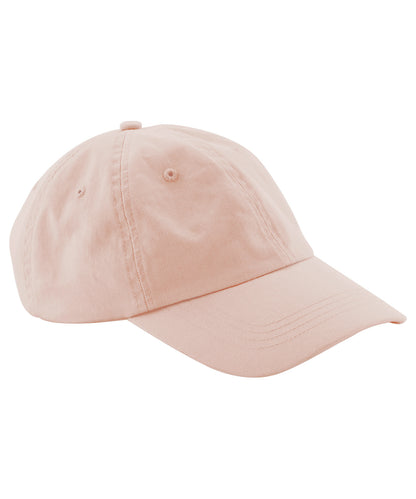 Beechfield Junior low-profile 6-panel dad cap Peach
