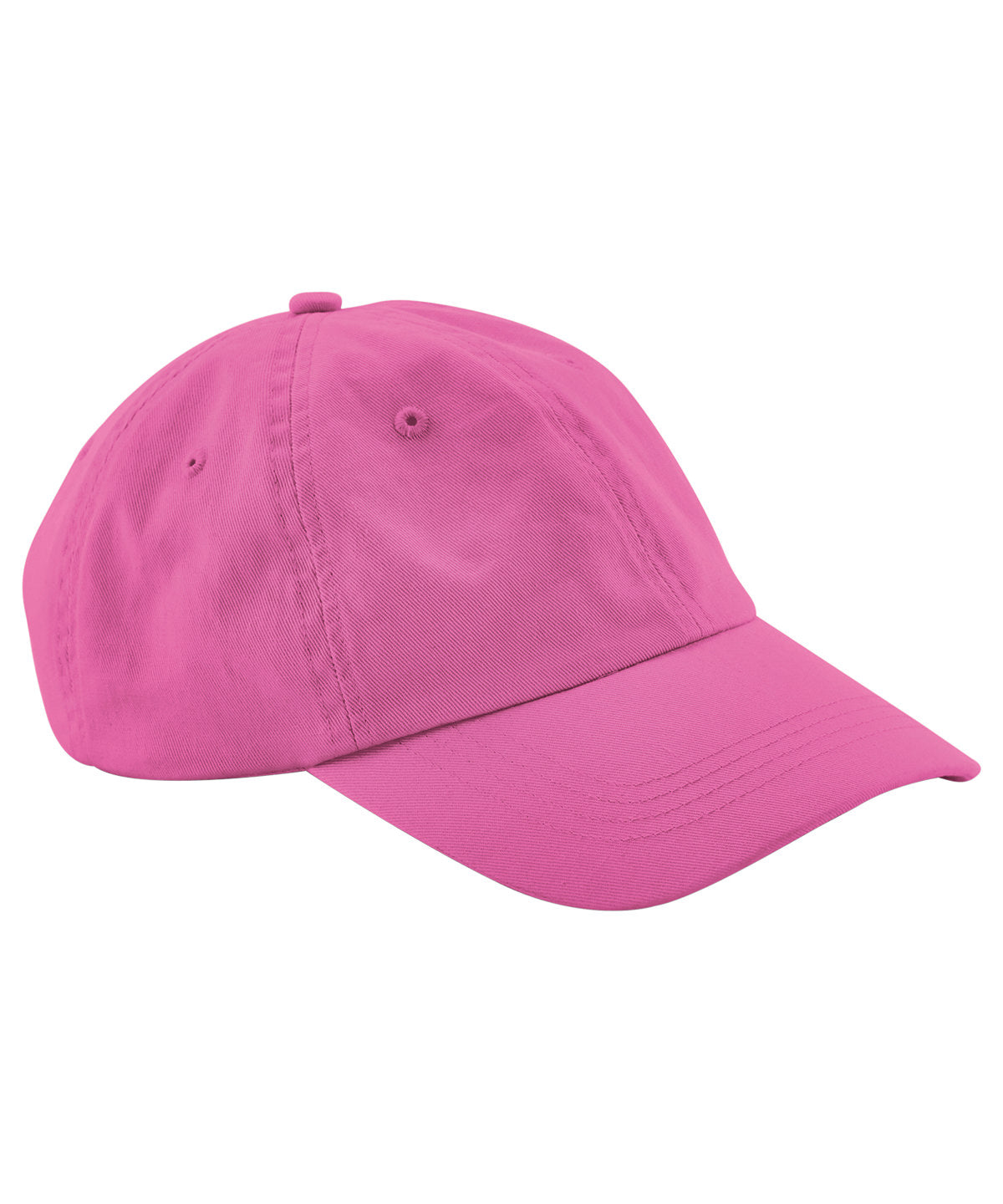 Beechfield Junior low-profile 6-panel dad cap True Pink