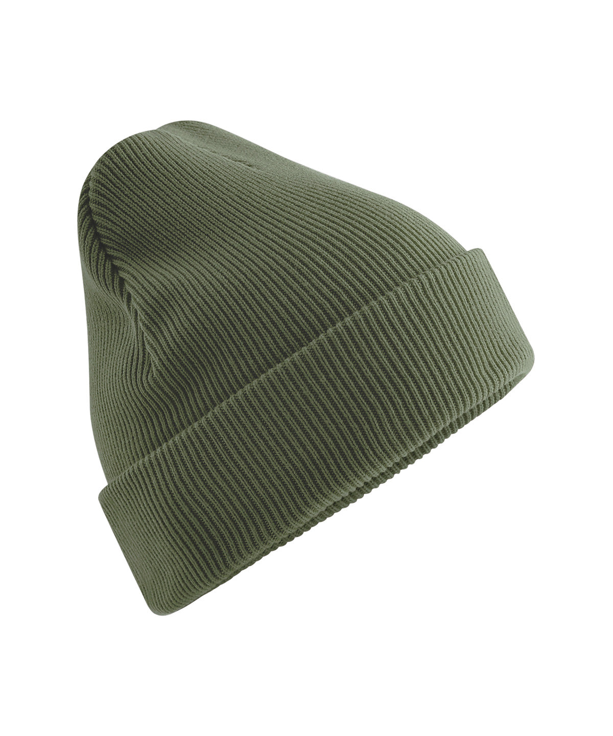 Beechfield Organic cotton original cuffed beanie Olive Green