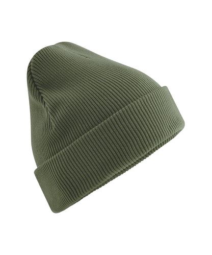 Beechfield Organic cotton original cuffed beanie Olive Green