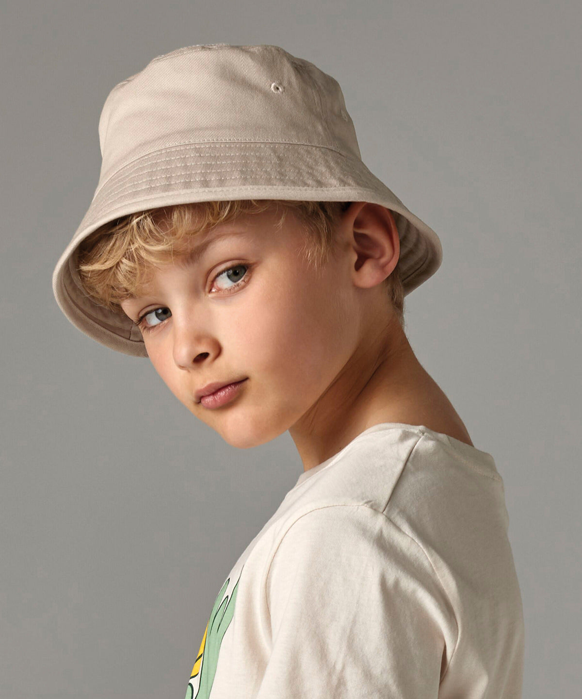 Beechfield Junior organic cotton bucket hat Navy