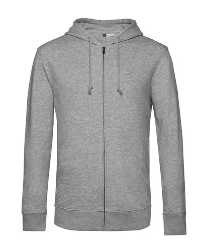B&C Collection B&C Inspire Zipped Hood Heather Grey