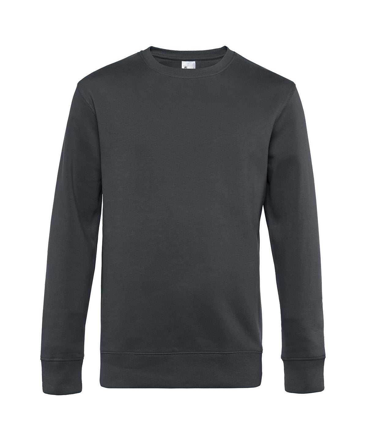 B&C Collection B&C KING Crew Neck Asphalt