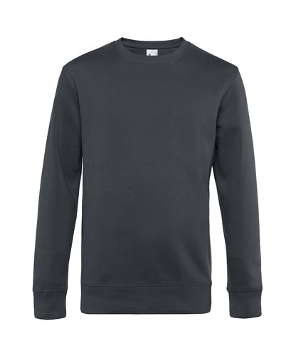 B&C Collection B&C KING Crew Neck Asphalt