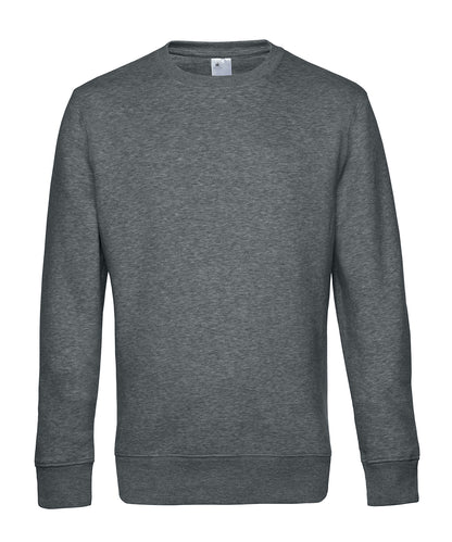 B&C Collection B&C KING Crew Neck Heather Mid Grey